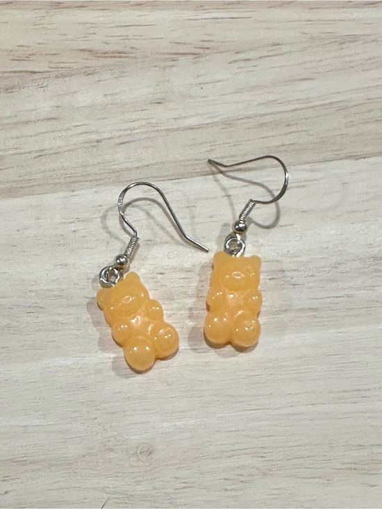 Jewelry - Orange Gummy Bear Resin Earrings